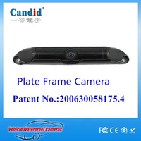 Caméra de recul universelle pour cadre de plaque d'immatriculation de camping-car, grand angle de vue, étanche IP68, certifiée ROHS, pour stationnement