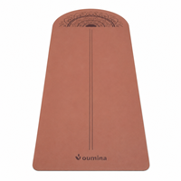 Matras Yoga PU Bentuk Kustom Cetak Warna-Warni Anti-Selip untuk Pilates Grosir Pabrik Produsen Vendor Besar