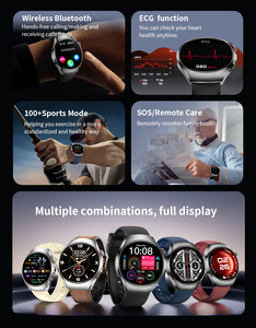 ET460 Smart Watch with Silicone Strap 1.47Inch AMOLED Screen Heart Rate ECG Monitor Sleep Tracking BT Call for Sports and Health - Product Image 6