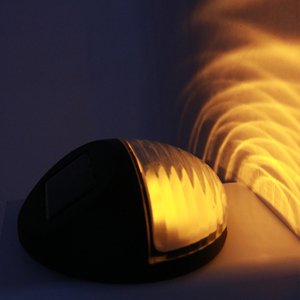 Fidèle en plastique noir mur LED décoration étanche paysage jardin <span class=keywords><strong>terrasse</strong></span> extérieure lumière solaire de clôture - Product Image 4