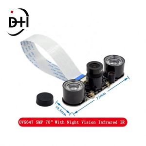 For <b>Raspberry</b> <b>Pi</b> 4 Night Vision Fisheye <b>Camera</b> <b>5MP</b> OV5647 70/95/160 Degree Focal Adjustable <b>Camera</b> for <b>Raspberry</b> <b>Pi</b> 3 Model B - Product Image 4