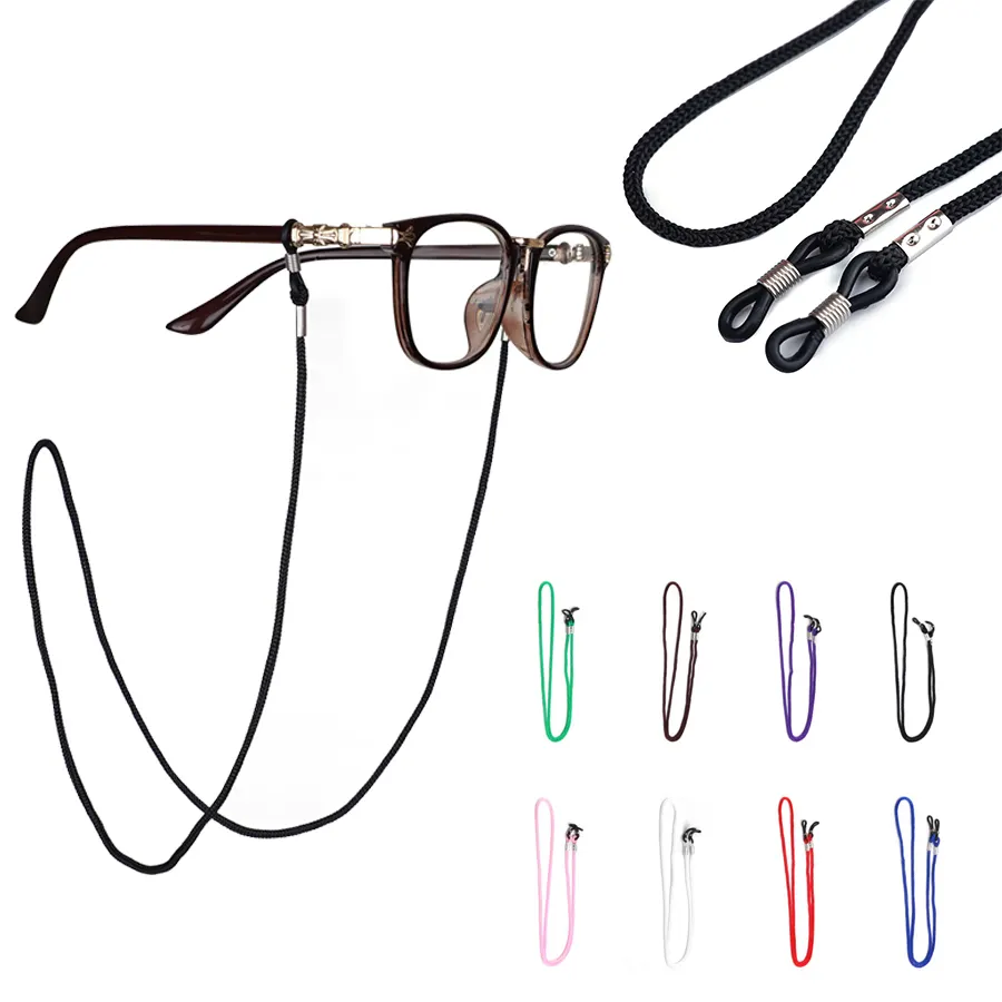 Polyester Spectacles Eye Glasses Chain Cord String Sports sunglass Holder Stand Strap Colorful Lanyard eyeglass cords