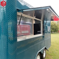 Remorque alimentaire compacte à vendre Concession Window Hot Dog Cart and Ice Cream Vending with Mobile Food Truck
