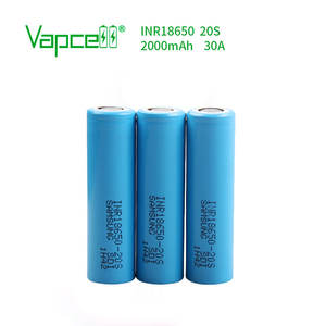 Vapcell 100% מקורי סוללה INR18650 20S 2000 <span class=keywords><strong>mah</strong></span> 30A <span class=keywords><strong>3.7v</strong></span> ליתיום 18650 פריקה נטענת - Product Image 4