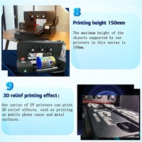 WEPRINT A4 taille UV imprimante à plat machine d'impression à jet d'encre imprimante de cas de téléphone portable avec prix d'usine