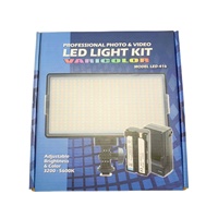 32W LED panneau remplissage lumière carré Portable caméra lampe supérieure pour bureau/extérieur diffusion en direct et photographie de beauté