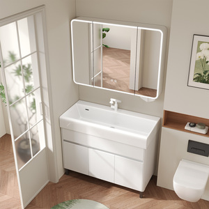 Floor-standing bathroom cabinet with drawer ceramic integrated basin combination bathroom washbasin - Product Image 6