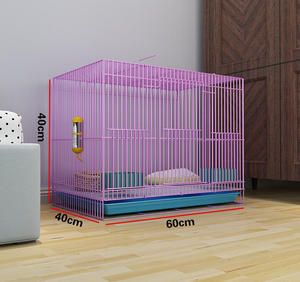 Gabbia per Conigli da Interno Multi-Pet in Ferro con Vassoio Rimovibile, Elegante, Facile da Pulire, 4 Porte, Salvaspazio, Pieghevole, Facile da Montare per Negozi di Animali - Product Image 5