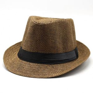 Sombrero Fedora de Paja Cubano Informal para Adultos, para el Verano, Playa, Sol, Venta al por Mayor Promocional - Product Image 1