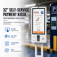 Kiosque de paiement en libre-service VISION POS 32 pouces Windows I5 8 Go 256 Go SSD avec lecteur de codes-barres et SDK pour la billetterie et le stationnement