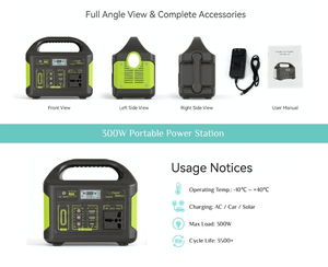 KF SOLAR 300W High-power Outdoor Portable Power Bank Emergency Station Energy Storage Battery for <b>Camping</b> Pure Sine Wave Inverte - Product Image 4