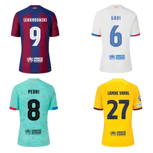 23/24 Barcelonaerเสื้อ 2024 Off Third Fourthเสื้อฟุตบอลคุณภาพสูงCamiseta De Futbol Clubสตรีเด็กเสื้อชุด