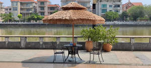 <span class=keywords><strong>Parasol</strong></span> de jardin en acier, motif floral, pour plage, piscine, mariage, extérieur, <span class=keywords><strong>avec</strong></span> <span class=keywords><strong>trou</strong></span> pour <span class=keywords><strong>table</strong></span> à manger - Product Image 6
