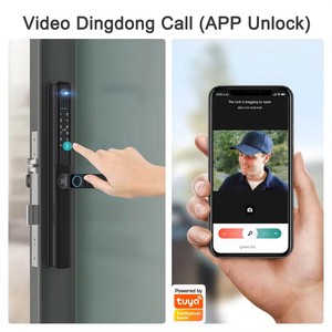 Tuya không thấm nước mèo của mắt vân tay thông minh khóa đẩy kéo bị hỏng cầu nhôm thông minh khóa cửa - Product Image 3