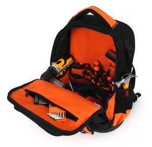 Outils Avec Fond Rigide Et Sac a Outils Sac à Outils Avec Sac à Outils Lourd Avec Plusieurs Poches Noir Orange Tool <span class=keywords><strong>Backpack</strong></span> - Product Image 2