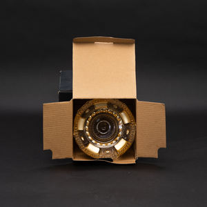 Inciso antico piccolo di <span class=keywords><strong>vetro</strong></span> dorato decpr ciotola di frutta con il basamento - Product Image 4