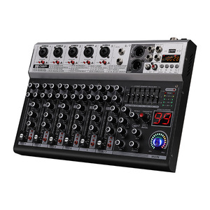 Mezcladora de audio mini K500 de 5/7 canales con MP3 y Bluetooth para estudio en casa, transmisión en vivo y estudio. - Product Image 6