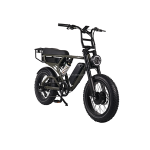 Bici Elettrica Ibrida da Città a Sospensione Completa, Doppio Motore 1000W, E-bike da Montagna con Pneumatici Fat da 20 Pollici, Batteria al Litio, Telaio in Lega di Alluminio - Product Image 4