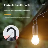 Lámpara Solar de Tungsteno, Luz de Camping Recargable, Luz LED Retro para Tienda de Campaña, Bombilla de Emergencia Impermeable para Exteriores y Hogar