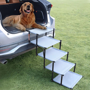 Tragbare Leichte 1200D Oxford-Stoff Hundeleiter Faltbare Camping-Hundetreppe Rampe Auto Klappbare Stufentreppe für Draußen - Product Image 6