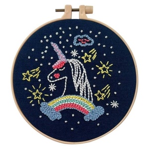 Kit de démarrage pour la broderie au poinçon, ensemble de travaux manuels DIY pour adultes et enfants - Product Image 2