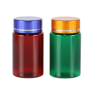 Botellas farmacéuticas plásticas vacías transparentes de la vitamina de la cápsula de la píldora del animal doméstico 60ml de la aduana con el casquillo del metal - Product Image 3