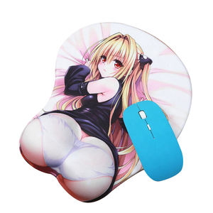Индивидуальный принт сексуальные девушки большие сиськи коврики для мыши милые Мультяшные фото 3D обнаженные аниме силиконовые гелевые коврики для мыши с нескользящей основой - Product Image 4