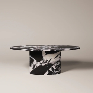 Set di Tavolini da Caffè Rotondi in Marmo di Lusso Moderno Nordico, Marmo Verde Onice per Soggiorno, Hotel, Camera da Letto, Arredamento Casa - Product Image 6