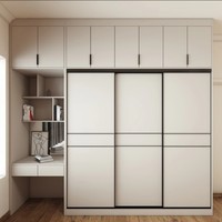 Armoire YALIG pliable résistante à l'humidité pour chambre/salon, avec portes coulissantes en verre, panneaux MDF, organisateur de vêtements