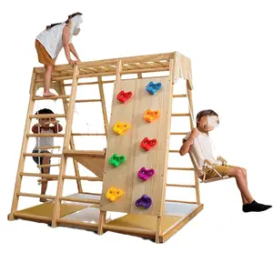 Toddler Outdoor Light Convenient Activity Indoor Small Wooden Climbing Park Toys Cover Playground Slides