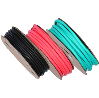 Tube thermorétractable en silicone, résistant aux hautes températures, épaissi, souple, coloré, isolant, en caoutchouc, 1kV, rapport 2:1