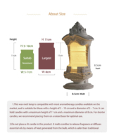 Diffuseur d'huiles essentielles en béton coulé sur mesure, lampe chauffe-bougie électronique, décoration d'intérieur, cadeau de mariage de luxe