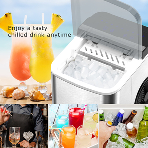<b>Mini</b> Portable Countertop <b>Ice</b> <b>Maker</b> Wholesale Kitchen Household Use With Hotel Application <b>Ice</b> Cube <b>Maker</b> Intelligent Po - Product Image 5