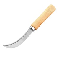 Couteau de taille-haie incurvé en acier inoxydable, outil de greffage et de coupe aiguisé pour le jardinage, idéal pour les bonsaïs, l'épluchage d'ananas, les brindilles et les petites branches