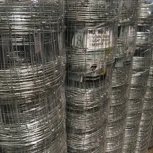 Rede de arame trançada para gado, cerca de aço galvanizado de alta resistência, rede de segurança para fazenda, ferro revestido de PVC, metal, 2,5 / 3,0 mm