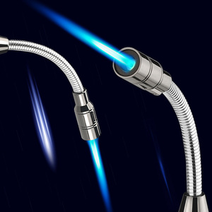 خرطوم عالي الجودة ، درجة ، ولاعة غاز مقاومة للرياح ودوران حر للمطبخ/ولاعة شواء - Product Image 4