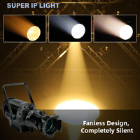 Projecteur LED profilé Leko sans ventilateur 350W, lumière blanche chaude, pour studio, spectacle, 19/26/36/50 degrés en option