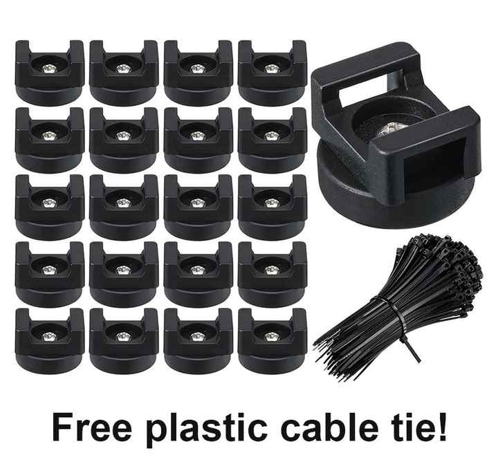 Cable Service Mount Multipurpose Magnetic Cable Holder Cable Tie Magnet Mount Bases with ...