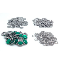 Accessoires de vêtement OEM couvercle en alliage de zinc personnalisé bébé bouton pression broche anneau métal bouton pression pince