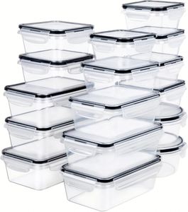 Recipiente Clásico Transparente, Duradero y Ecológico de PP/PET, Multifuncional, Apto para Refrigerador y Congelador, Hermético para Almacenamiento de Alimentos - Product Image 2