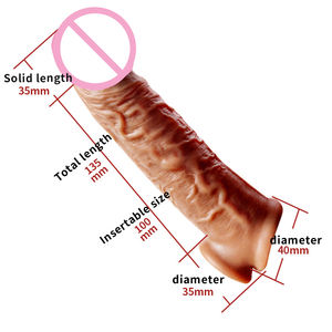 Girlspower, extensor de pene de silicona reutilizable, funda suave para pene para la salud sexual de los hombres, retraso en la eyaculación, Agrandamiento del pene - Product Image 3