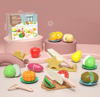 21-delige set pompoen zoete aardappel appel peer kiwi bes model kinderen rollenspel snijden groente en fruit keukenset speelgoed