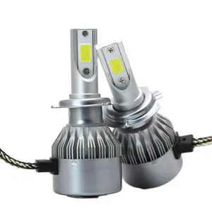 Sıcak satış far ampulü C6 H4 led H7 araba ampul 72W 8000LM LED araba ışık H1 H3 H11 9005 9007 oto ampuller LED araba kafa lambası