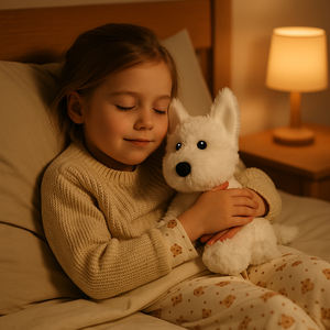 Peluche di Cane Bianco Cinese Simulato all'Ingrosso, Morbido Cucciolo Imbottito West Highland White <span class=keywords><strong>Terrier</strong></span> con Bambola Animale Coccolosa - Product Image 6