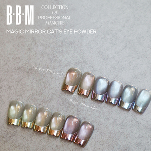 BBM マジックミラーパウダーネイル ファインスムースパウダー キャッツアイ効果 美しいネイルアート カラーチェンジ カメレオン グリッター マジックパウダー - Product Image 2
