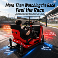 Simulateur de course VR 3D à six axes dynamiques, équipement VR 360 degrés pour aire de jeux, usage intérieur, maison, centre commercial