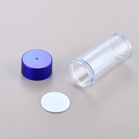 Bouteilles en plastique PET transparentes de 100 ml avec bouchon électroplaqué et pompe pour lotion, perruque, huile essentielle, sérum de soin de la peau (55 ml/75 ml)
