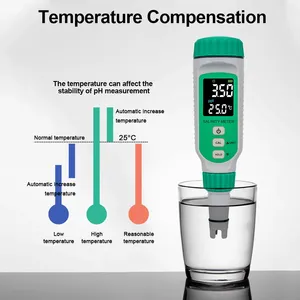 Détecteur numérique de qualité de l'eau rechargeable, salinomètre AR8212, plage de température 0-50°C, testeur pour aliments et boissons AR8212 - Product Image 3