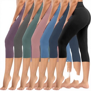 Leggings moulants sexy noirs effet mouillé pour femme en Spandex/Polyester, taille haute, brillants, holographiques, confortables, tricotés, grandes tailles - Product Image 2