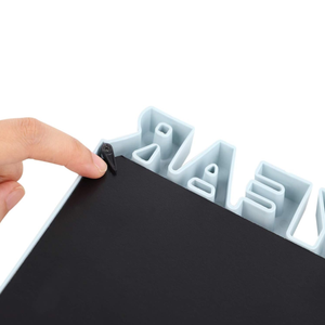 Cadre photo pour bébé en plastique écologique, mon premier anniversaire, 12 moments, sérigraphie, design moderne, cadre souvenir pour bébé - Product Image 3